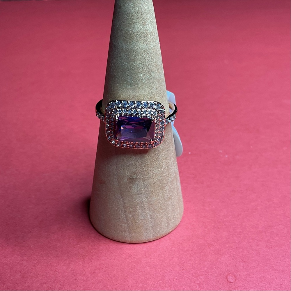 Bomb Party RG33669 “She’s A Trail Blazer” CZ on Rose Gold Size 9 Ring NWT